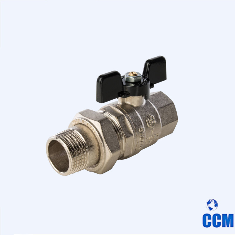 Кран шаровый вн/нр с амер. 1 (Ду25) б.(Bugatti) 03220037 (6/24)