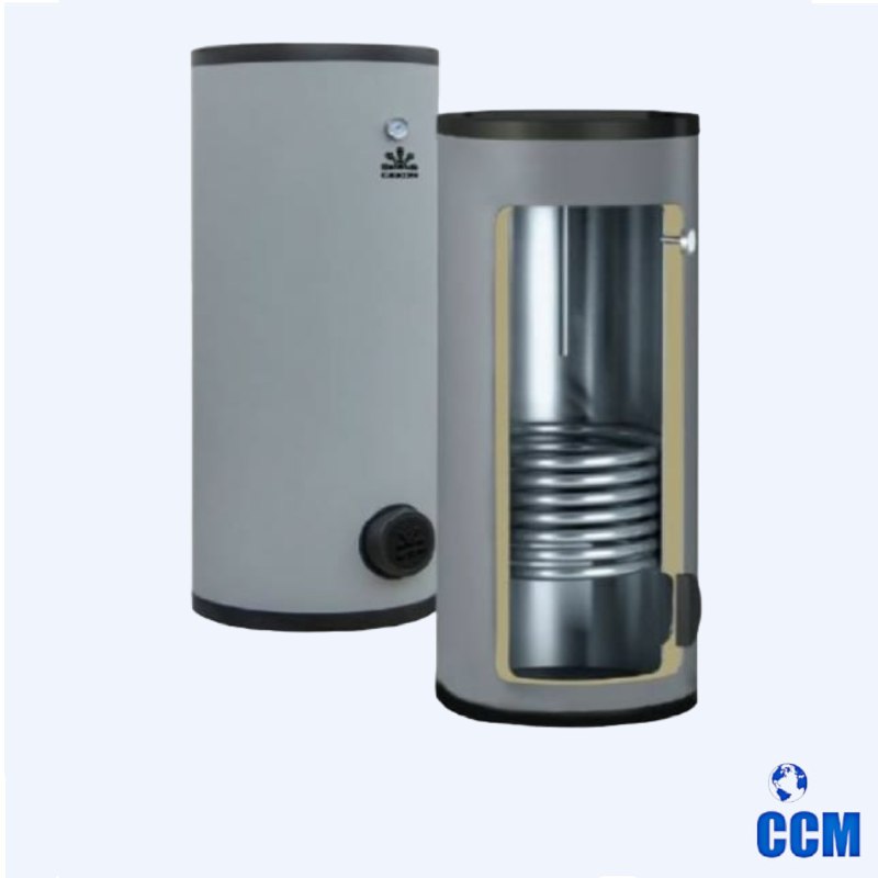 Бойлер 400 л с 2-я ТО Gekon HWB 400 2HEнапольный косвенного нагрева INOX GKB4002N