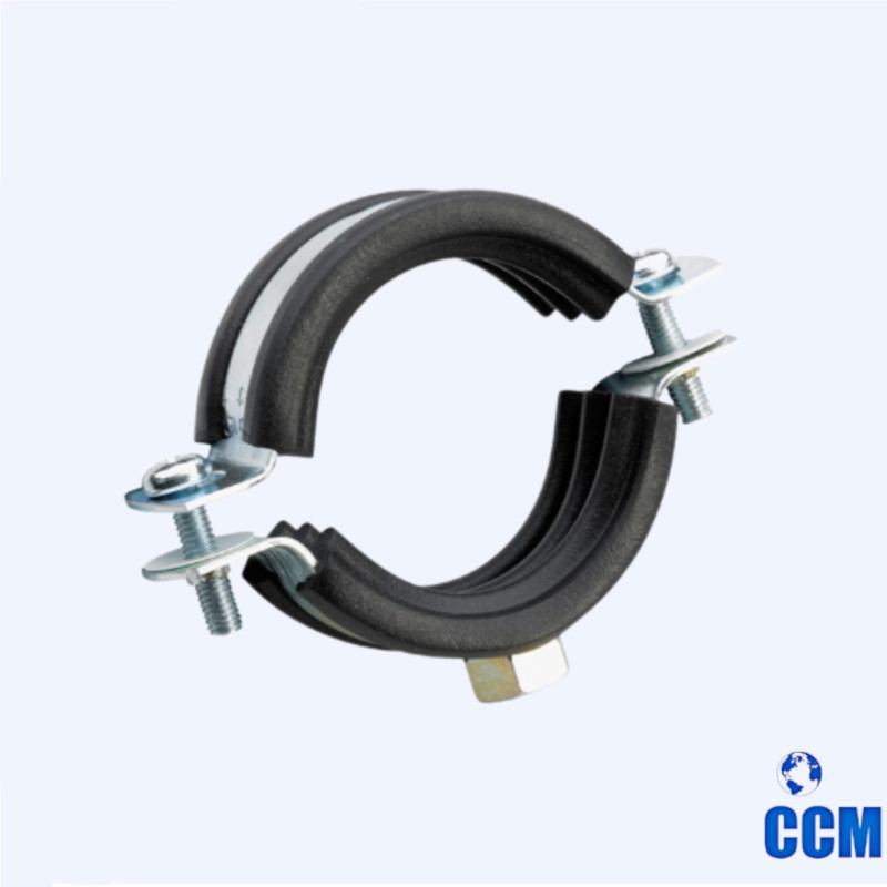 Хомут 59-63 (50-2") М8 резин.прокл.комплект крепл.