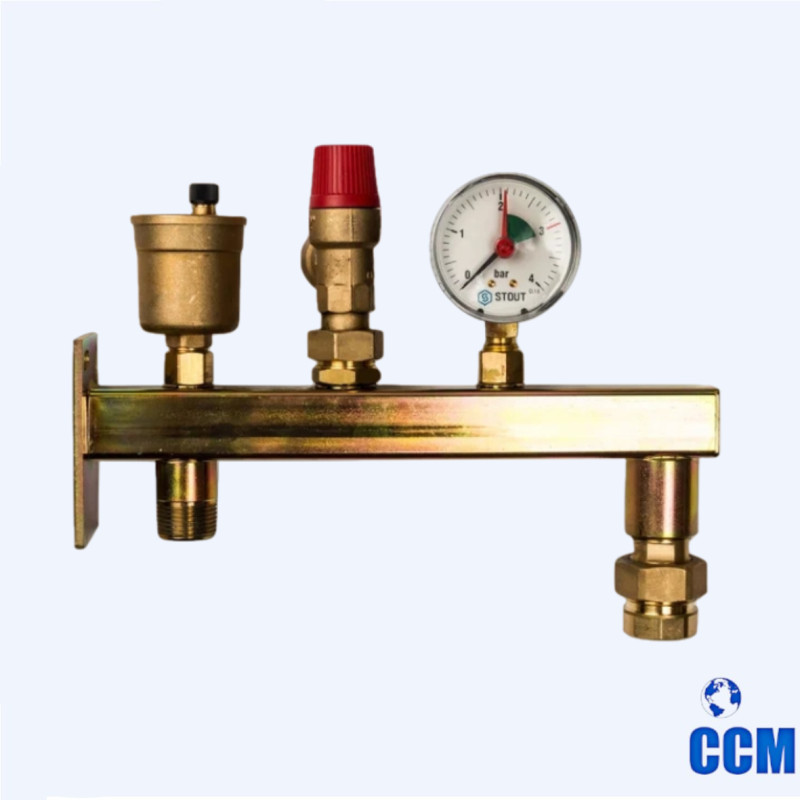 Группа подключения мембранного бака 3 бар, 3/4 ROMMER RVS-0006-013020