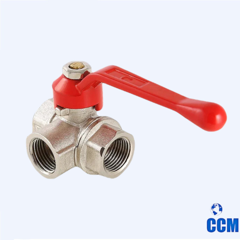 Кран шаровый трехходовой "L"-обр. 3/4 VT.360.N.05