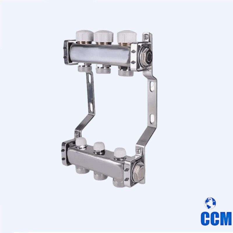 Блок колл. с ручн. регулир. клап. 1"х7 вых Евроконус 3/4 VTc.582.EMNX.0607