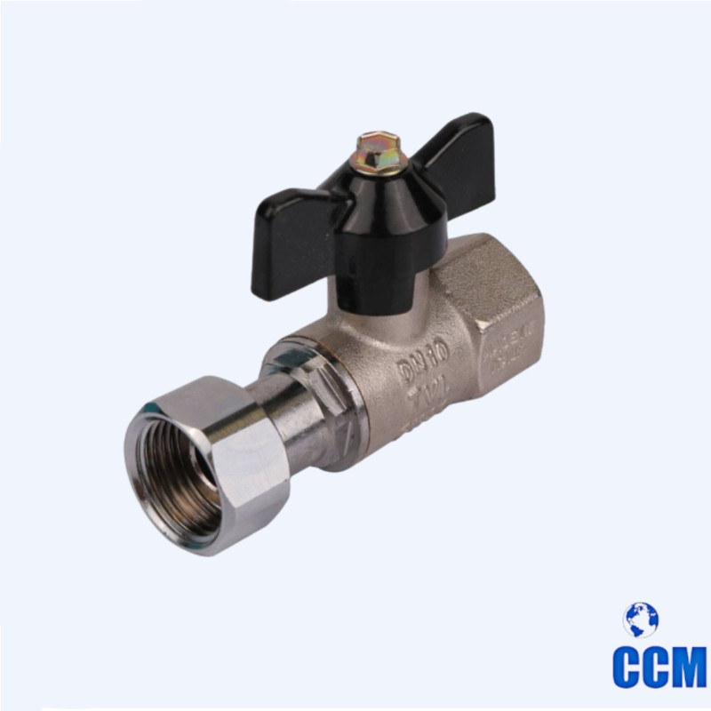 Кран шаровый с накидной гайкой прямой, вн/накид.гайка 3/4 б.(Bugatti) 06240004 (14/56)