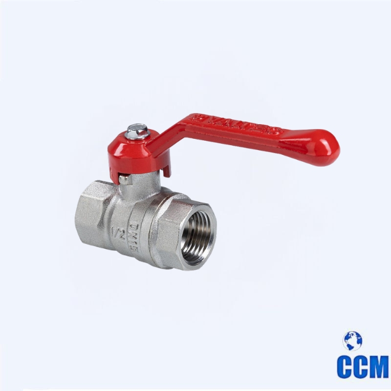 Кран шаровой СТАНДАРТ вн/вн 1/2 (Ду15) длин. рук., (PN40) никель VT.120.N.04