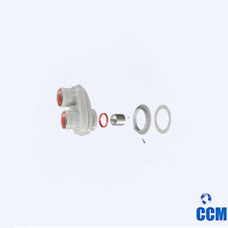 Адаптер разделительный 80/80 в комплекте фланец, переходник TAS8080