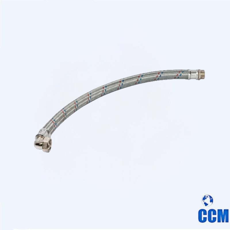 Гибкая подводка для воды нр/вн 1 L=600мм, угловая STOUT SHF-0166-252525