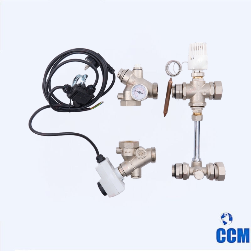 Насосно-смесительный узел без насоса, монтажная длина насоса 130 мм VT.DUAL.0.130