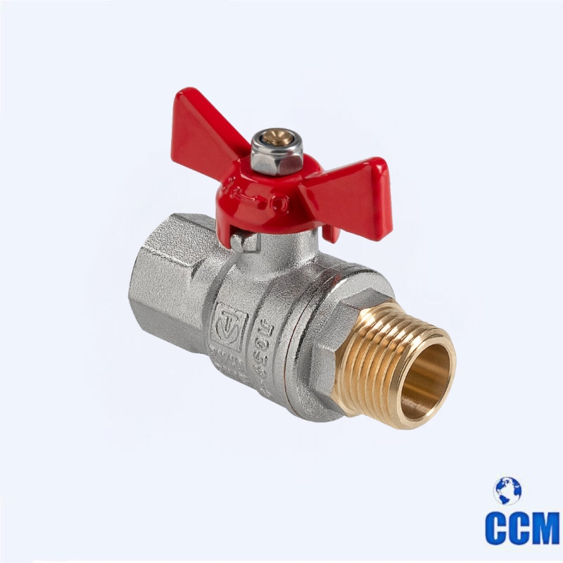 Кран шаровый полнопроходной VALTEC, ГОСТ, рукоятка-бабочка 3/4" вн.-вн. VT.417.N.05