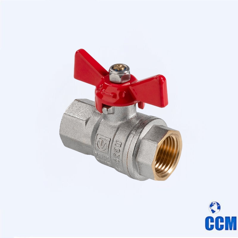 Кран шаровый полнопроходной VALTEC, ГОСТ, рукоятка-бабочка 1/2" вн.-вн. VT.417.N.04