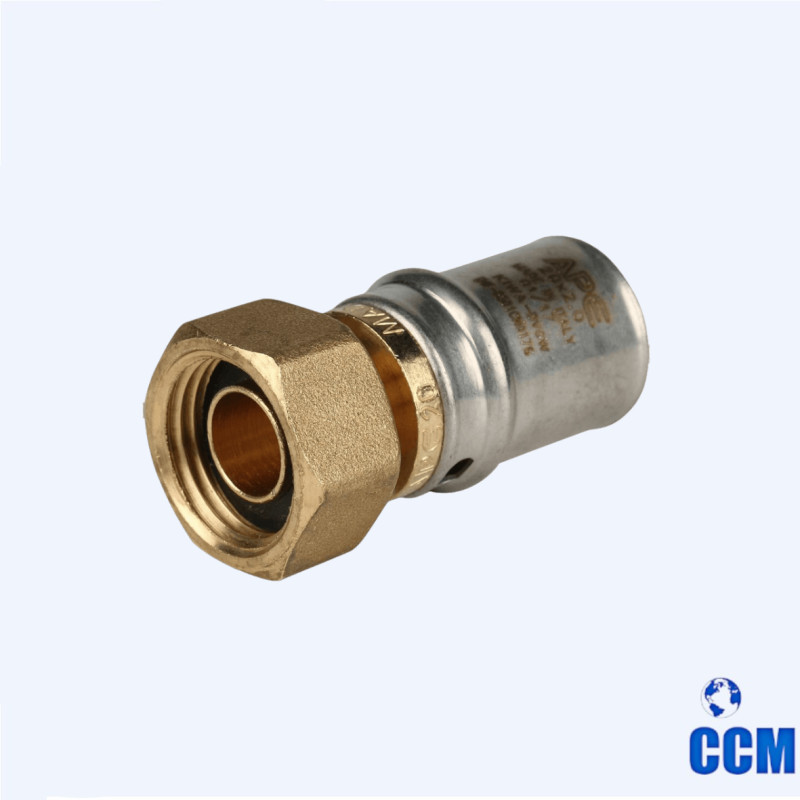 Переходник STOUT с накидной гайкой 1/2"х20 для металлопл. труб прессовой SFP-0016-001220