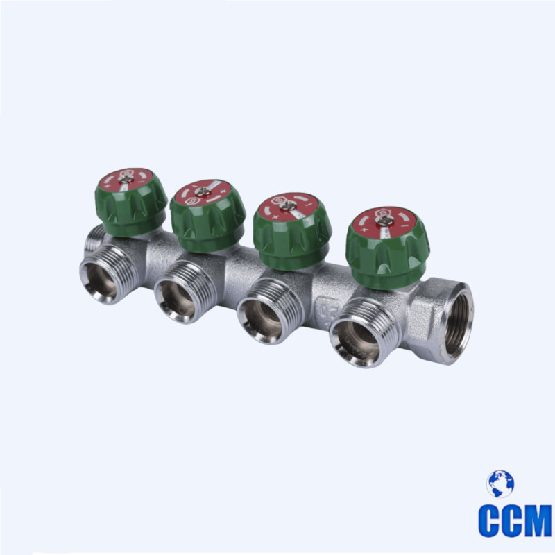 Коллектор регулирующий 3/4 , 2 отвода 1/2 STOUT SMB-6850-341202