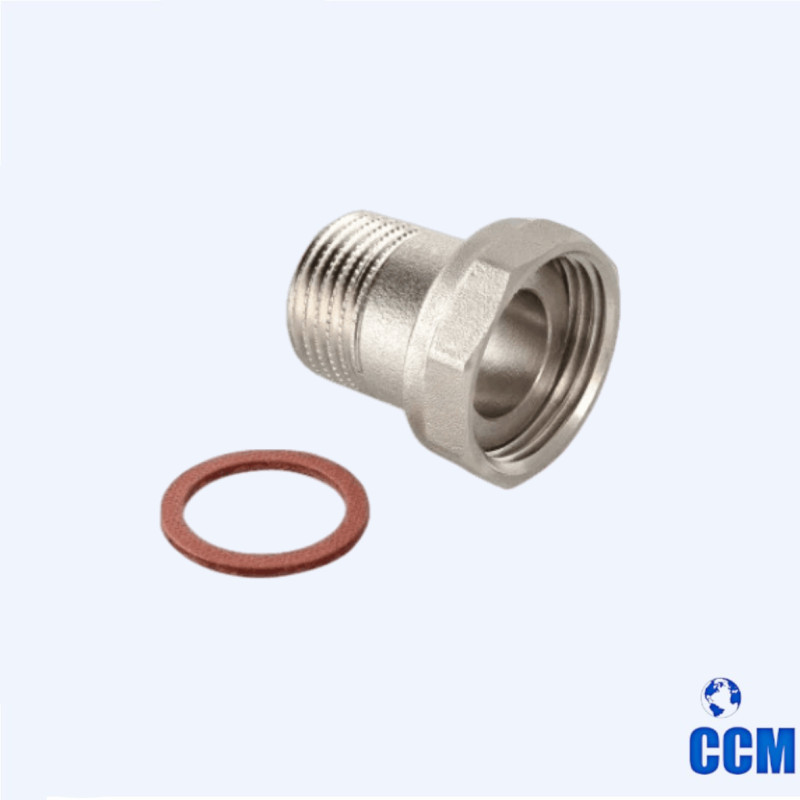 Полусгон прямой с накидной гайкой, 1/2"x1/2" VTr.613.N.0404