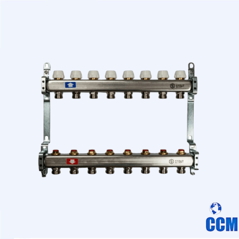 Группа коллекторная STOUT 1" 3/4x10 без расходомеров из нерж. SMS 0922 000010