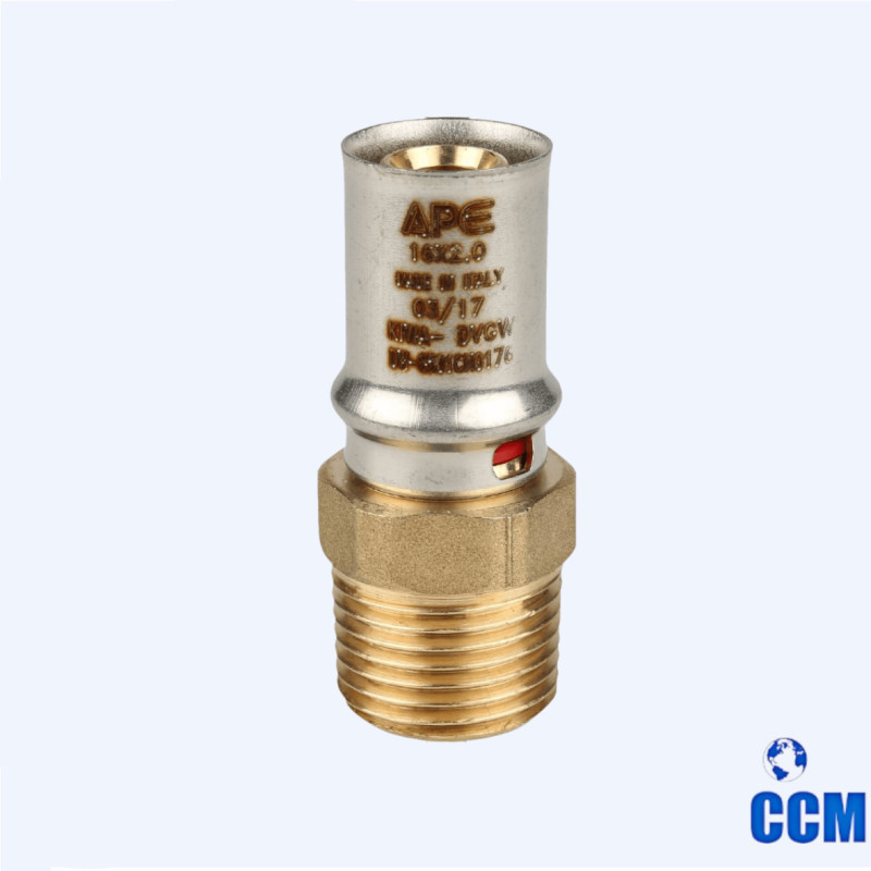 Переходник STOUT с наруж.рез. 1/2"х16 для МП труб прессовой SFP-0001-001216