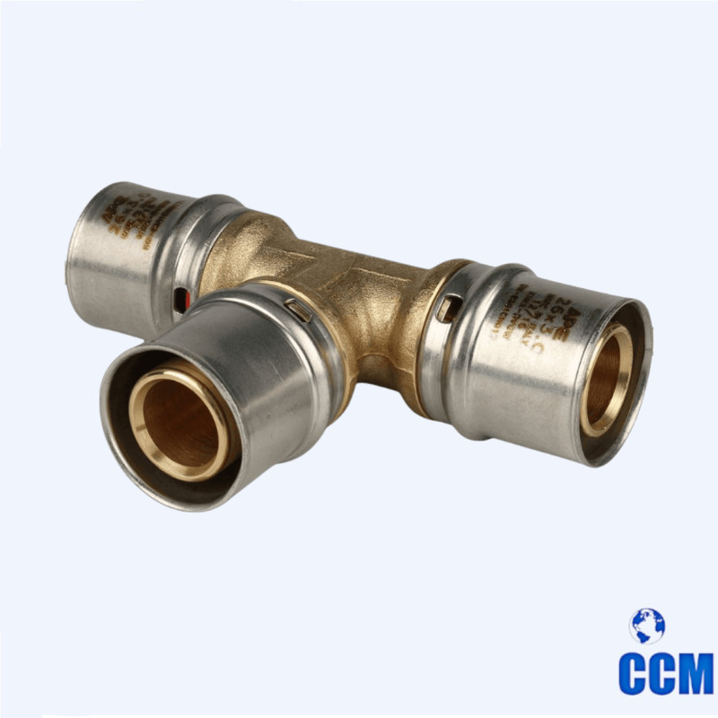 Тройник STOUT равнопроход. 32х32х32 для МП труб прессовой SFP-0006-323232