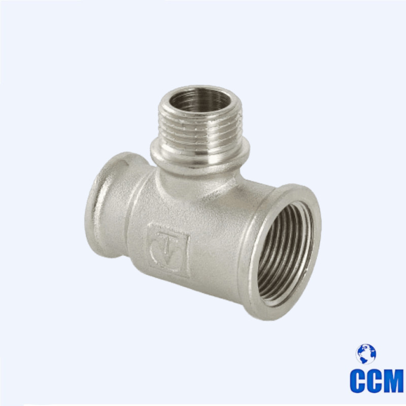 Тройник с переходом на нар.р. 3/4"х1/2"х3/4" вн-нар-вн VTr.132.RN.050405