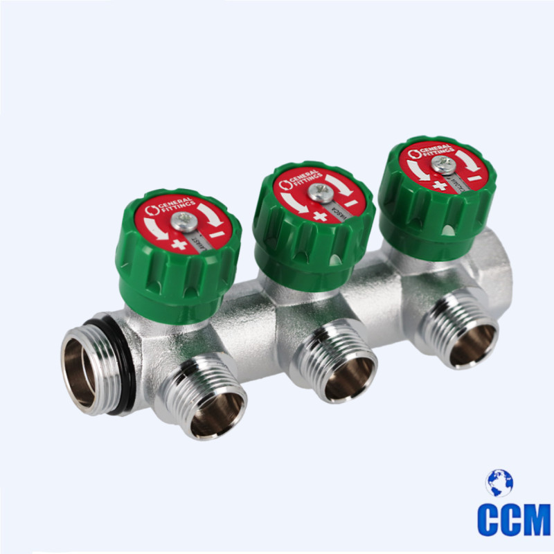 Градусный коллектор 90 на 3 выхода, 1", 3 x ¾" EK 6300R8C1005V3A