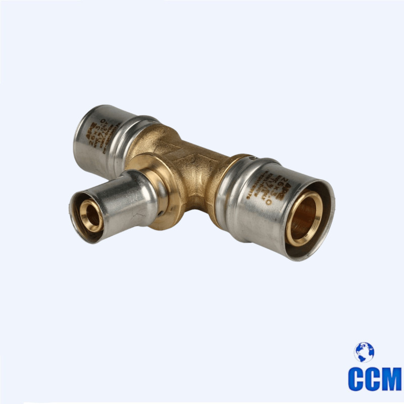 Тройник STOUT переходной 26х16х26 для МП труб прессовой SFP-0005-261626