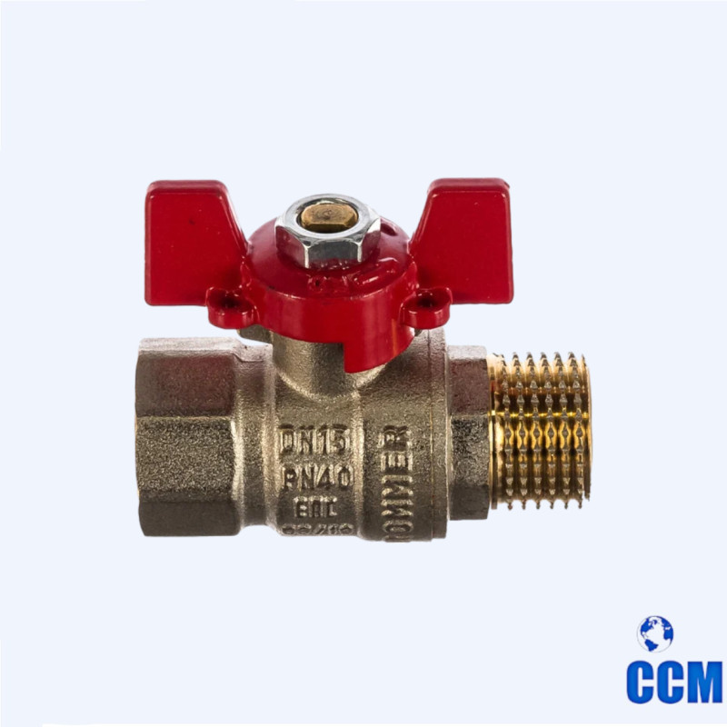 Кран шаровый вн/нр 1/2 (Ду15) б.(ROMMER) RBV-0004-2210215