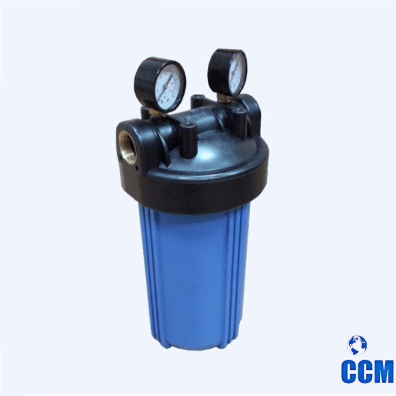 Колба фильтра Kristal Filter Big Blue 10" NT 1" с манометрами (3301109)