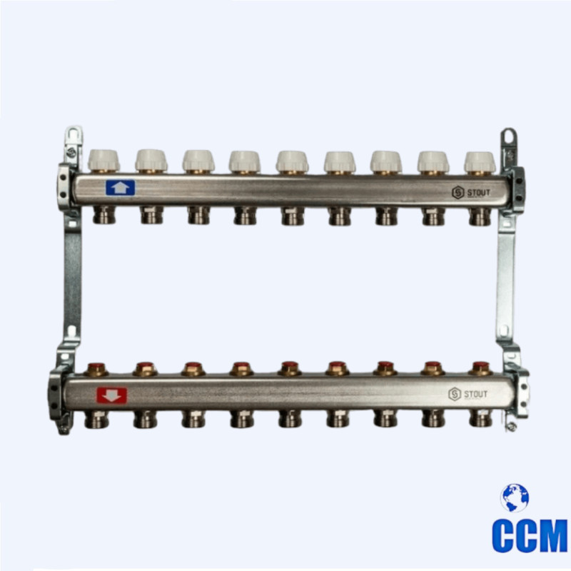 Группа коллекторная STOUT 1" 3/4x9 без расходомеров из нерж. SMS 0922 000009