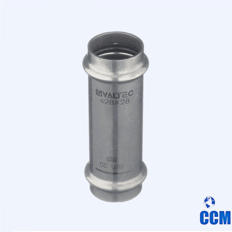 Муфта надвижная нерж. сталь 28х28 VTi.904.I.002828