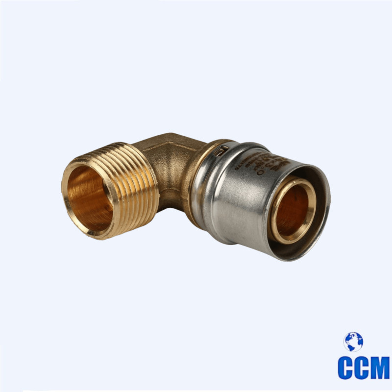 Угольник-переходник STOUT с наруж.рез. 3/4"х26 для МП труб прессовой SFP-0011-003426
