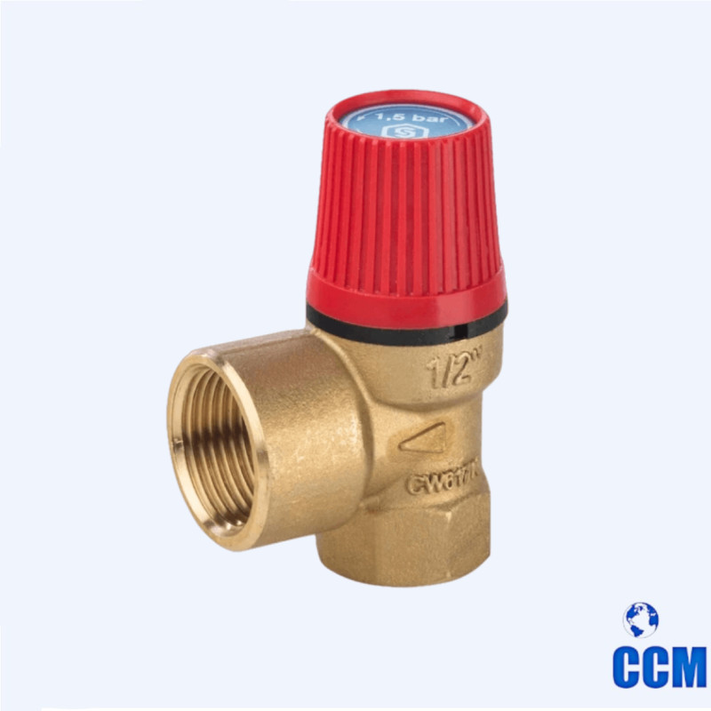 Клапан предохранительный STOUT 1/2" 1,5bar для систем отопления SVS-0001-001515