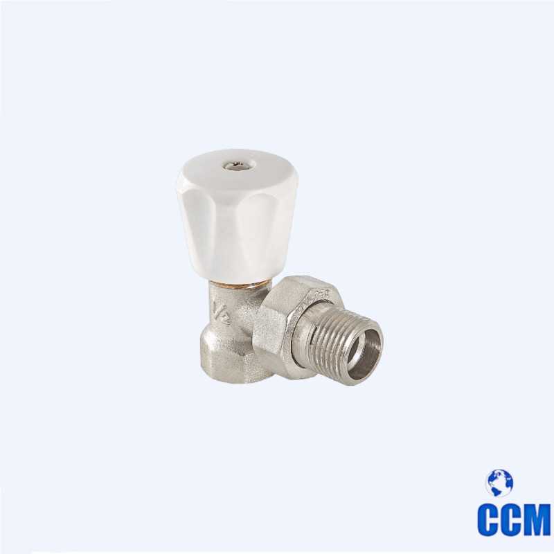 Клапан ручной угловой 1/2" (компактный) VT.007.LN.04