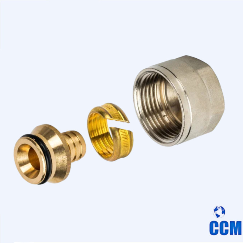 Фитинг компрессионный для труб PEX-AL-PEX 16х2,0х3/4 STOUT SFC-0021-001620