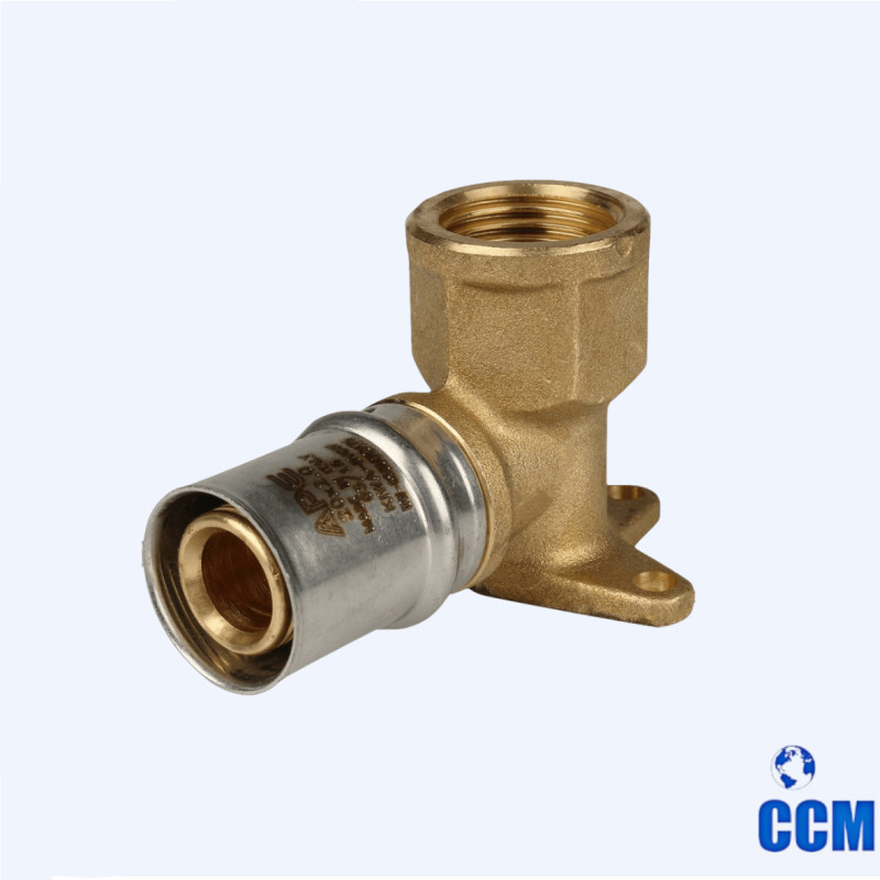 Угольник STOUT наст. с креп. короткий 1/2"х20 для МП труб прессовой SFP-0018-001220