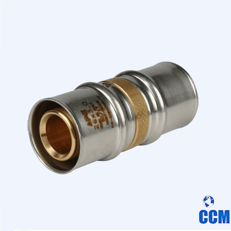 Муфта соедин. равнопроходная 26х26 для МП труб прессовой STOUT SFP-0003-002626